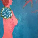 Painting titled "Azul" by Sofia Pinto, Original Artwork, Acrylic