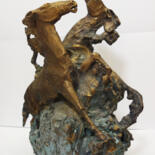 Skulptur mit dem Titel "Steppe" von Anastasiia Ezhova, Original-Kunstwerk, Bronze