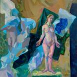 Pittura intitolato "Nude" da Anastasiia Kurkova, Opera d'arte originale, Olio Montato su Telaio per barella in legno