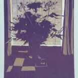 Gravures & estampes intitulée "Midi" par André Colpin, Œuvre d'art originale, Linogravures