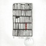 Printmaking titled "In libris" by André Colpin, Original Artwork, Etching