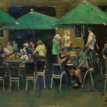 Painting titled "diners.jpg" by Andre Pallat, Original Artwork, Oil