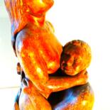Sculpture intitulée "amour" par André Saunier, Œuvre d'art originale, Bois