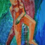 Peinture intitulée "danse" par Andy Berdy, Œuvre d'art originale, Acrylique
