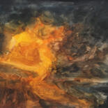 Картина под названием "Light burst" - Angelica Fom, Подлинное произведение искусства, Гуашь