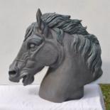 Escultura titulada "Le cheval de guerre" por Philippe Jamin, Obra de arte original, Resina