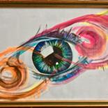 Painting titled "All eyes on you" by Sliwinski, Original Artwork, Acrylic