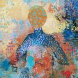 Peinture intitulée "Le solitaire au mat…" par Anna Grazi, Œuvre d'art originale, Acrylique