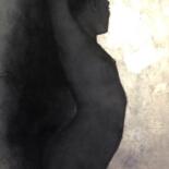 Рисунок под названием "Lueur cendrée" - Anna Shpotina Peccoud, Подлинное произведение искусства, Мел