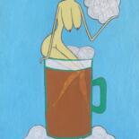 Digital Arts titled "Beer fairy" by Anna Zhuleva, Original Artwork, Digital Collage