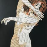 Collages intitulée "Sabbat" par Annabelle Amory, Œuvre d'art originale, Acrylique Monté sur Châssis en bois