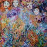 Painting titled "Venice carnival" by Anna Privaloff, Original Artwork, Oil
