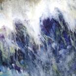 Peinture intitulée "La mémoire de l' eau" par Anne Baron, Œuvre d'art originale, Aquarelle