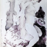 Dessin intitulée "Blanche-Neige en pr…" par Anne Cardot, Œuvre d'art originale, Encre