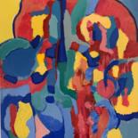 Painting titled "Contained" by Anne-Marie Delaunay-Danizio, Original Artwork, Acrylic