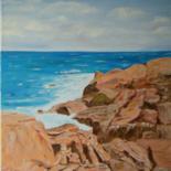 Peinture intitulée "La côte de granit r…" par Anne-Marie Duval, Œuvre d'art originale, Acrylique