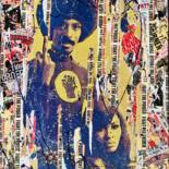 Collages titled "IKE & TINA" by Anne Mondy, Original Artwork, Collages