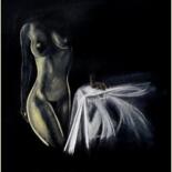 Рисунок под названием "La chose" - Annick Terwagne, Pastelliste De La Fémin, Подлинное произведение искусства