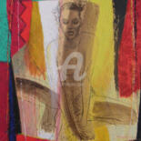Картина под названием "BAMBARA" - Annie-France Giroud, Подлинное произведение искусства, Акрил