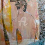 Painting titled "chignon-de-danseuse" by Annie-France Giroud, Original Artwork, Acrylic