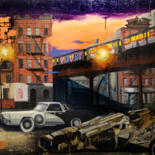 Pintura titulada "Bronx Bombers" por Anthony Feyer, Obra de arte original, Oleo