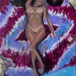 Schilderij getiteld "ritratto di una nud…" door Antoine Talon, Origineel Kunstwerk, Acryl