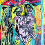 Pintura intitulada "The weeping Woman g…" por Antoni Dragan, Obras de arte originais, Acrílico Montado em Armação em madeira