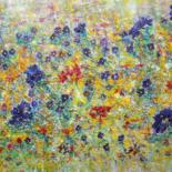 Pintura titulada "Violetas silvestres" por Antonio Doreste, Obra de arte original, Otro