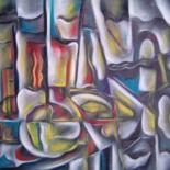 Painting titled "abstracto" by Antonio Guimaraes Santos, Original Artwork