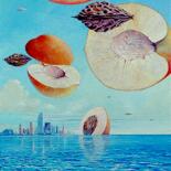 Peinture intitulée "La peinture UFO des…" par Applestrophe, Œuvre d'art originale, Huile