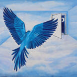 Malerei mit dem Titel "Begrenzte Freiheit" von Aria Artis, Original-Kunstwerk, Acryl