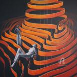 Картина под названием "Dune" - Arina Apostolova, Подлинное произведение искусства, Акрил