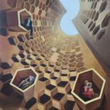 "Honeycomb" başlıklı Tablo Arina Apostolova tarafından, Orijinal sanat, Akrilik