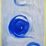 Peinture intitulée "Bleu et gris" par Vincent Arin, Œuvre d'art originale, Acrylique
