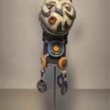 Sculpture intitulée "Tête 4" par Armelle Colombier, Œuvre d'art originale, Céramique