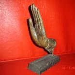 Sculpture titled "BUDDHA 'S HAND no.2" by Art Deco Chiangmai Thailand Odyaiphsaal Etch, Original Artwork