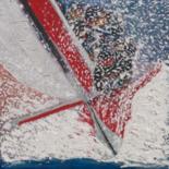 Painting titled "America cup N°2" by Jacques Bonjour, Original Artwork, Oil