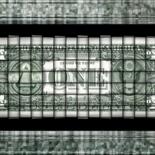 Digital Arts titled "Greenback Weave" by Art Grafts, Original Artwork, 2D Digital Work Mounted on Aluminium