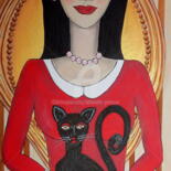 Peinture intitulée "CAT&LYNA" par Artamelis, Œuvre d'art originale, Acrylique