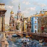 Painting titled "St. Petersburg. The…" by Artemis, Original Artwork, Oil