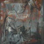 Ζωγραφική με τίτλο "Horse C0110" από Artem Usá, Αυθεντικά έργα τέχνης, Ακρυλικό