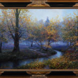 Peinture intitulée "Landscape" par Vladislav Metelkin, Œuvre d'art originale, Huile