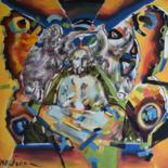 Malerei mit dem Titel "Transhumanism Pheno…" von Roman Bonchuk, Original-Kunstwerk, Acryl
