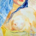 Картина под названием "Sein "bolique"" - Michèle Defrenne, Подлинное произведение искусства, Масло