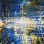 Fotografia intitolato "Skyline Dubai Photo…" da Art Moé, Opera d'arte originale, Pittura digitale