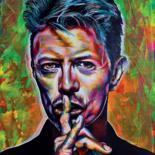 Pintura intitulada ""David Bowie"" por Loco Art, Obras de arte originais, Acrílico