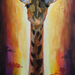 Peinture intitulée "La Girafe" par Jeanfix, Œuvre d'art originale, Acrylique