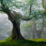 Painting titled "The tree of life" by Artseeker Artists, Original Artwork, Oil Mounted on Wood Stretcher frame