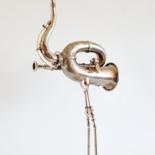 Sculpture titled "Crane" by Artūras Tamašauskas, Original Artwork, Metals