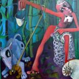 Painting titled "Vyapti CLXII - Sain…" by Artvrai, Original Artwork, Oil